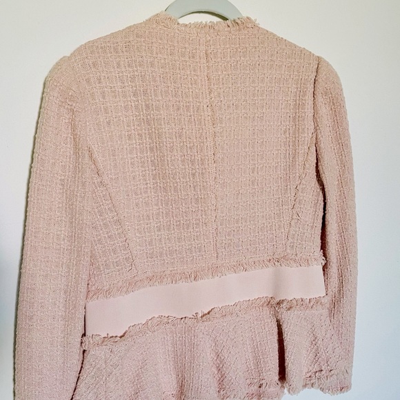 Rebecca Taylor, Tweed Pattern Evening Jacket. Pale pink. - Picture 4 of 4